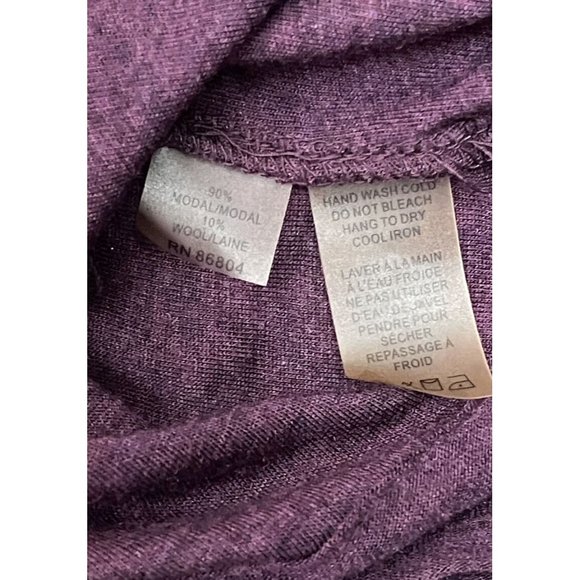 Magachoni Purple Modal  Wool Open Draped Cardigan Sweater Size Large - Picture 5 of 8